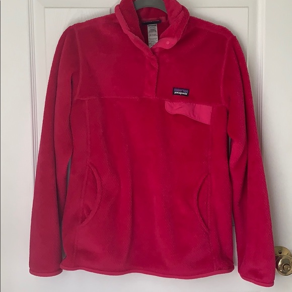 Patagonia Tops - Woman’s Pink Patagonia snap T pullover fleece